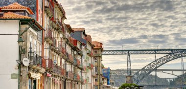Porto, Portugal - June 2021: Historical center in summertime, HDR image