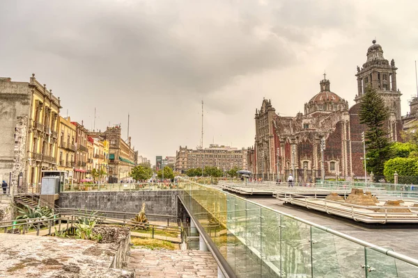 Mexico City Mexico January 2022 Historical Center Wintertime — 图库照片