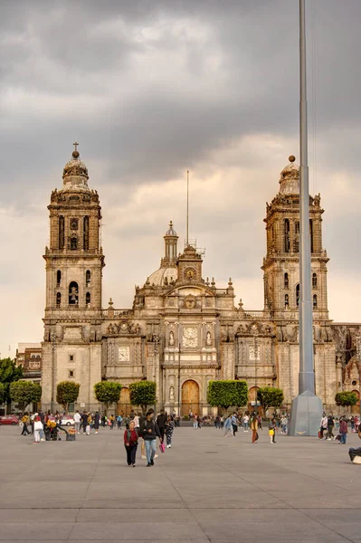 Mexico City Mexico January 2022 Historical Center Wintertime — Fotografia de Stock