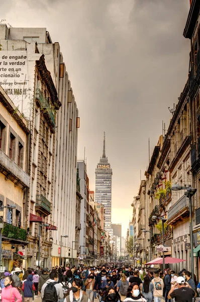 Mexico City, Mexico - January 2022 : Historical center in wintertime.