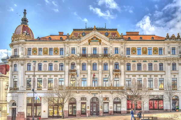 Pecs Hungary March 2017 Historical Center Cloudy Weather Hdr — Stockfoto