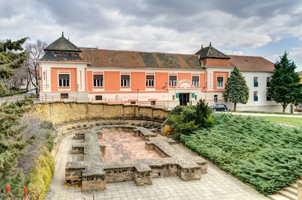 Pecs Hungary March 2017 Historical Center Cloudy Weather Hdr — Stock Fotó