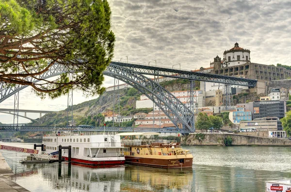 Porto Portugal June 2021 Historical Center Summer Hdr Image — стокове фото