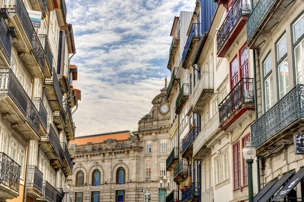 Porto Portugal June 2021 Historical Center Summertime Hdr Image — Stok fotoğraf