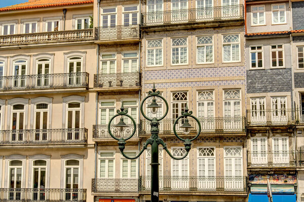 Porto, Portugal - June 2021: Historical center in summertime, HDR image