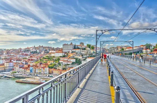 Porto Portugal June 2021 Historical Center Summer Hdr Image — стокове фото