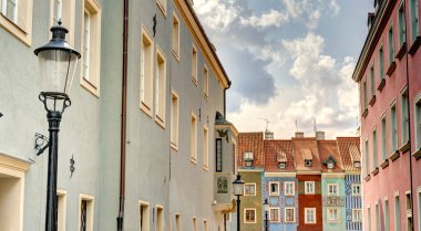 Poznan, Poland - August 2021 : Historical center in sunny weather