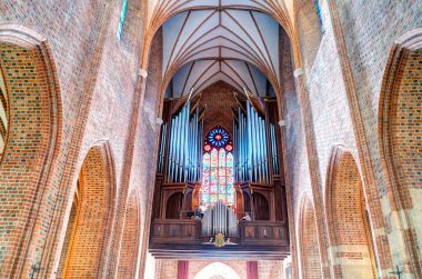 Poznan, Poland - August 2021 : Cathedral district in summertime