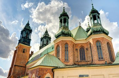 Poznan, Poland - August 2021 : Historical center in sunny weather