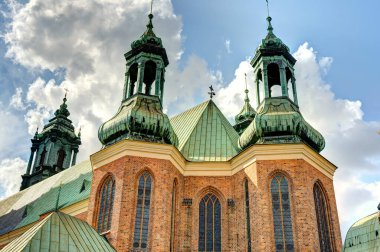 Poznan, Poland - August 2021 : Historical center in sunny weather