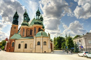 Poznan, Poland - August 2021 : Historical center in sunny weather