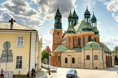 Poznan, Poland - August 2021 : Historical center in sunny weather