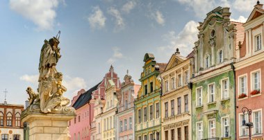 Poznan, Poland - August 2021 : Historical center in sunny weather