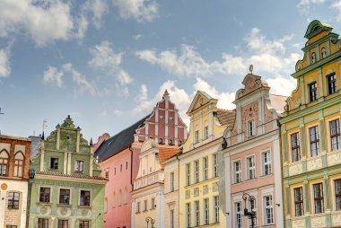 Poznan, Poland - August 2021 : Historical center in sunny weather