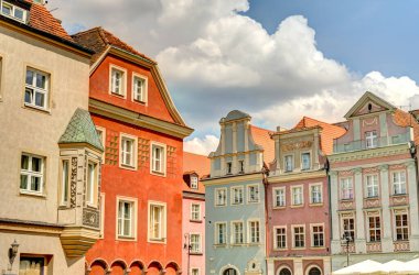 Poznan, Poland - August 2021 : Historical center in sunny weather