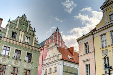 Poznan, Poland - August 2021 : Historical center in sunny weather