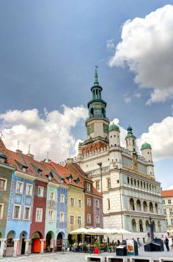 Poznan, Poland - August 2021 : Historical center in sunny weather