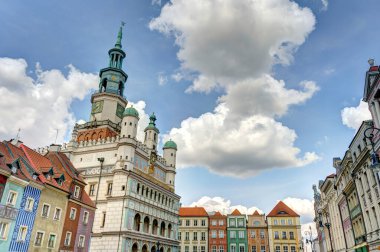 Poznan, Poland - August 2021 : Historical center in sunny weather