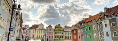 Poznan, Poland - August 2021 : Historical center in sunny weather