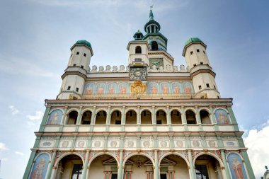 Poznan, Poland - August 2021 : Historical center in sunny weather