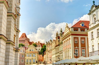 Poznan, Poland - August 2021 : Historical center in sunny weather