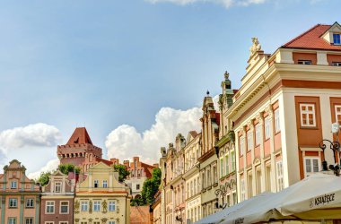 Poznan, Poland - August 2021 : Historical center in sunny weather