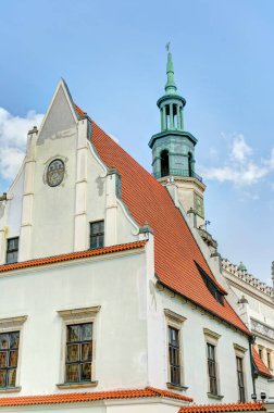 Poznan, Poland - August 2021 : Historical center in sunny weather