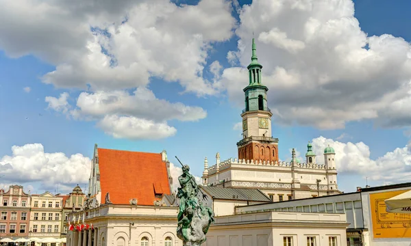 Poznan Poland August 2021 Historical Center Sunny Weather — Photo