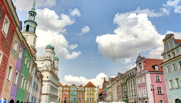 Poznan Poland August 2021 Historical Center Sunny Weather — 스톡 사진