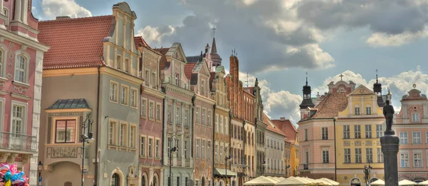 Познань Польша Август 2021 Года Исторический Центр Солнечную Погоду — стоковое фото