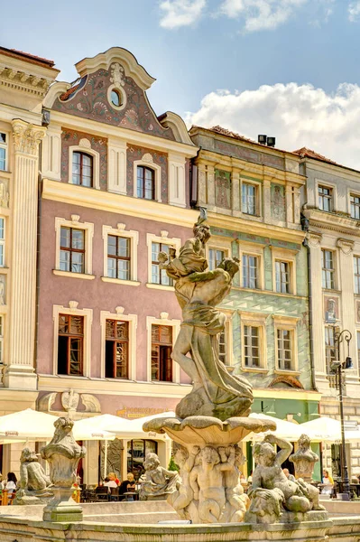 Poznan Poland August 2021 Historical Center Sunny Weather — Stock Photo, Image