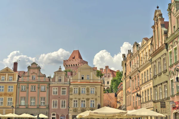 Poznan Poland August 2021 Historical Center Sunny Weather — Zdjęcie stockowe