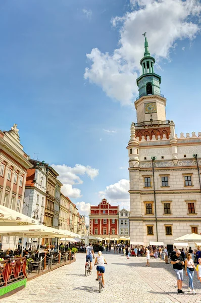 Poznan Poland August 2021 Historical Center Sunny Weather — 图库照片