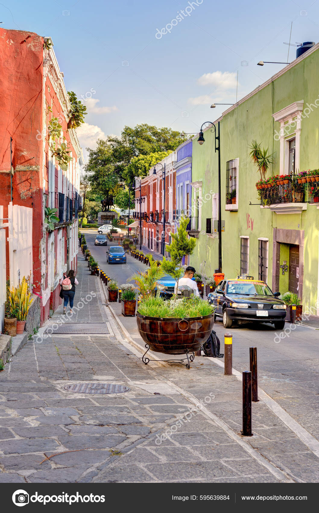 Puebla Mexico January 2022 Historical Center Sunny Weather — Foto