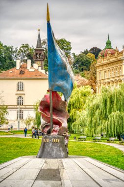 Prague, Czech Republic - September 2021: Historical center view, HDR Image