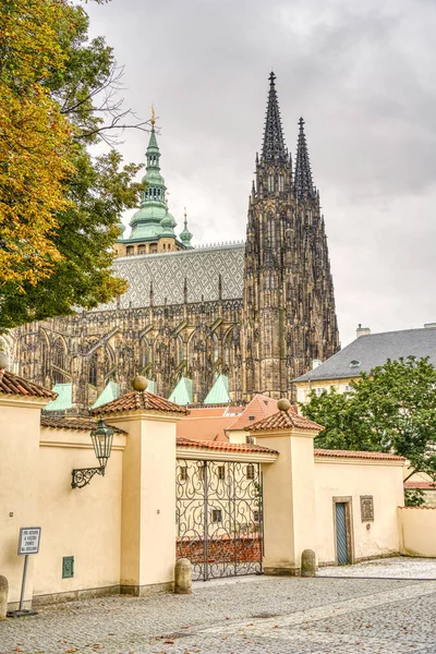 Прага Чехия Сентябрь 2021 Года Вид Исторический Центр Изображение Hdr — стоковое фото