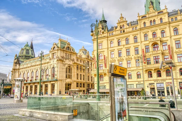 Прага Чехия Сентябрь 2021 Года Вид Исторический Центр Изображение Hdr — стоковое фото