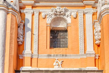 Puebla, Mexico - January 2022 : Historical center in sunny weather