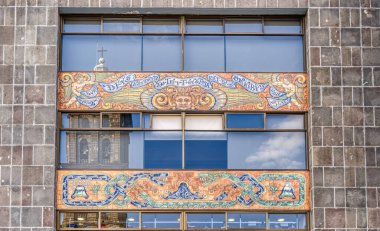 Puebla, Mexico - January 2022 : Historical center in sunny weather