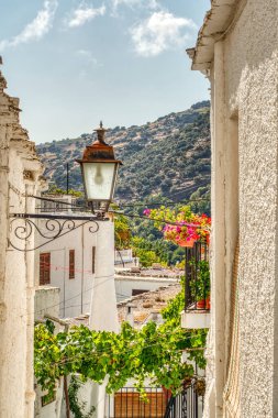 La Alpujarra, Spain - September, 2020: Picturesque village in summertime, HDR