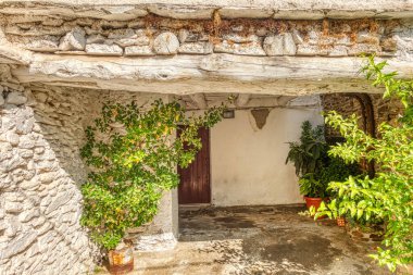 La Alpujarra, Spain - September, 2020: Picturesque village in summertime, HDR