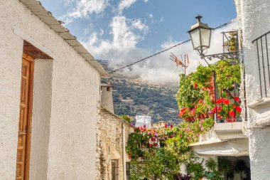 La Alpujarra, Spain - September, 2020: Picturesque village in summertime, HDR