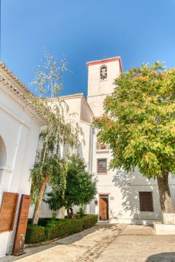 La Alpujarra, Spain - September, 2020: Picturesque village in summertime, HDR