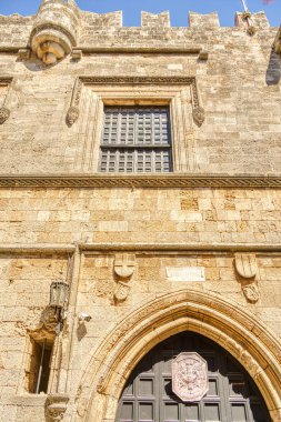 Rhodes, Greece - September 2021 : Old town in sunny weather