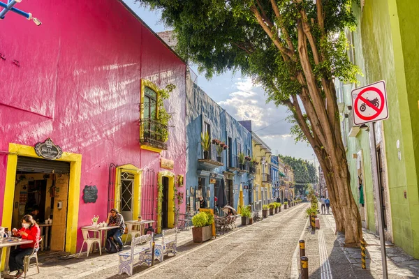 Puebla Mexico January 2022 Historical Center Sunny Weather — 스톡 사진