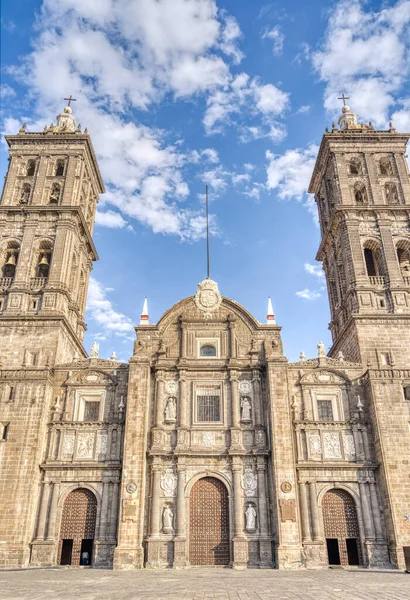 Puebla Mexico January 2022 Historical Center Sunny Weather — Fotografia de Stock