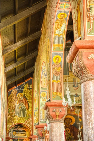 Rhodes Greece September 2021 Orthodox Church Interior — Fotografia de Stock