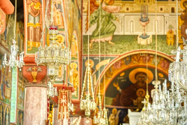 Rhodes Greece September 2021 Orthodox Church Interior — 图库照片