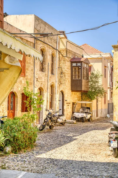 Rhodes Greece September 2021 Old Town Sunny Weather — Stockfoto