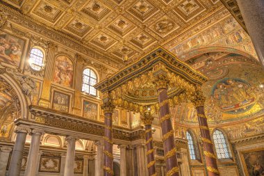Rome, Italy - October 2021 : Santa Maria Maggiore Cathedral